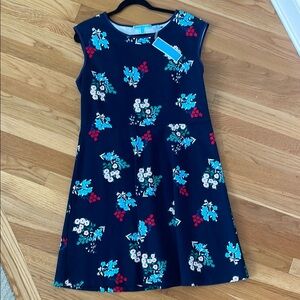 Draper James Blue A-Line Floral Pointe Dress ❤️❤️ Brand New